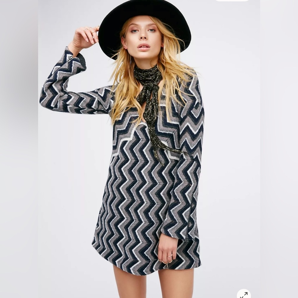 Free People Rhiannon wool blend dress XS